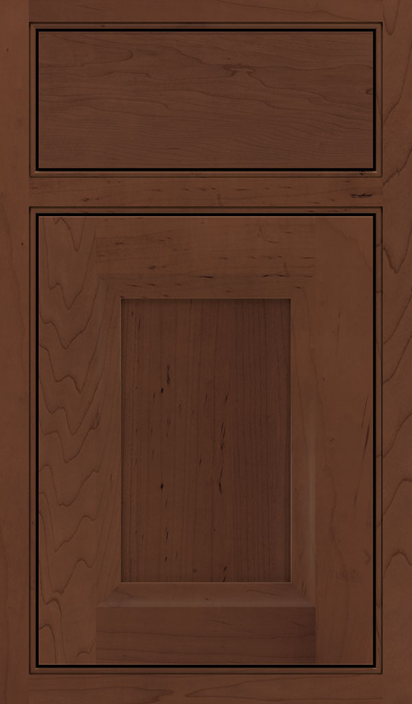 Huchenson Maple Beaded Inset Cabinet Door in Sepia