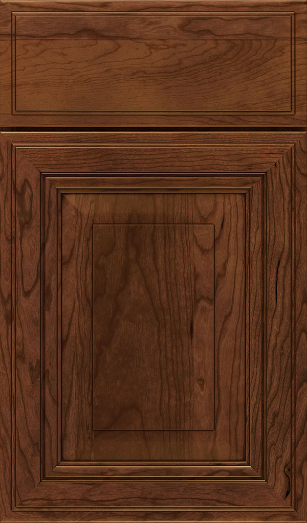 Lexington Cherry Raised Panel Cabinet Door in Arlington Espresso