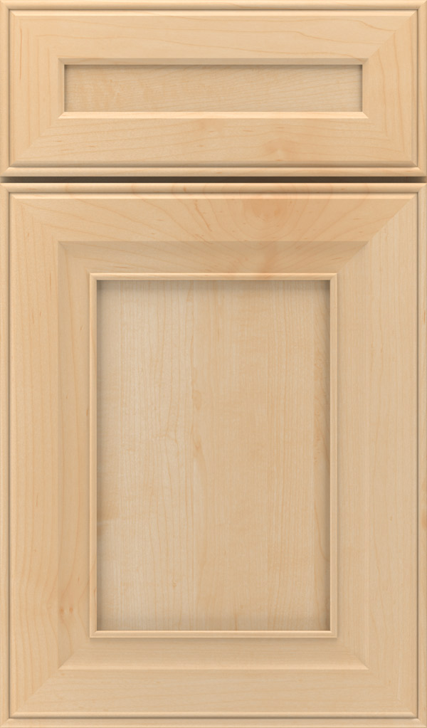 Leyden 5-Piece Maple Flat Panel Cabinet Door in Natural