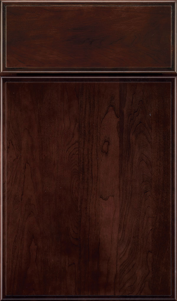 Marquis Chery Slab Cabinet Door in Teaberry