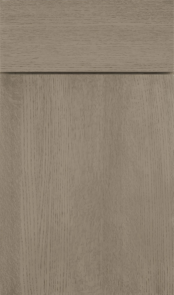 Marquis Quartersawn Oak Slab Cabinet Door in Angora