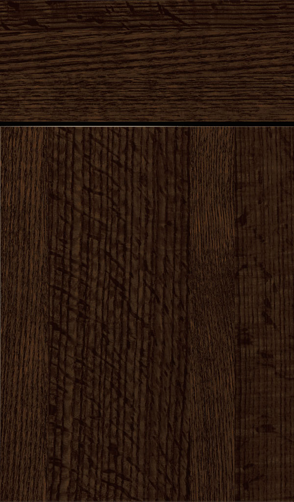 Marquis Quartersawn Oak Slab Cabinet Door in Bobmay