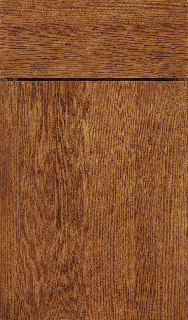 Marquis Quartersawn Oak Slab Cabinet Door in Suede
