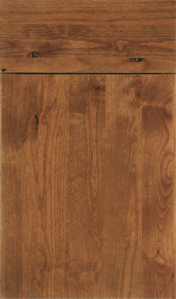 Marquis Rustic Alder Slab Cabinet Door in Suede