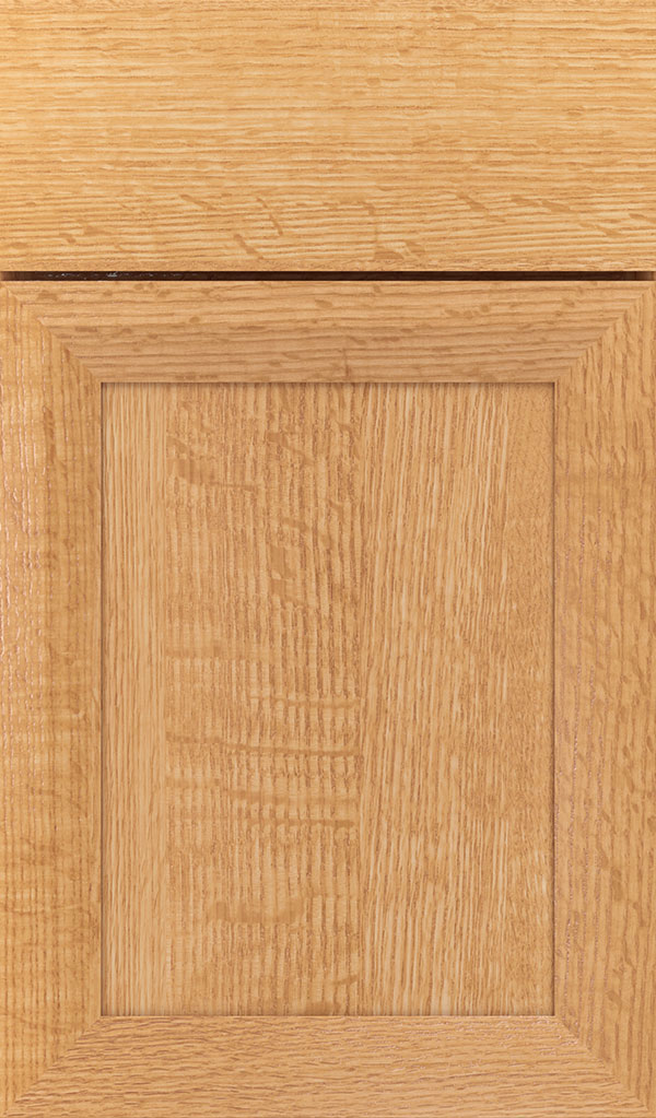 Modesto Quartersawn Oak Recessed Panel Cabinet Door in Natural