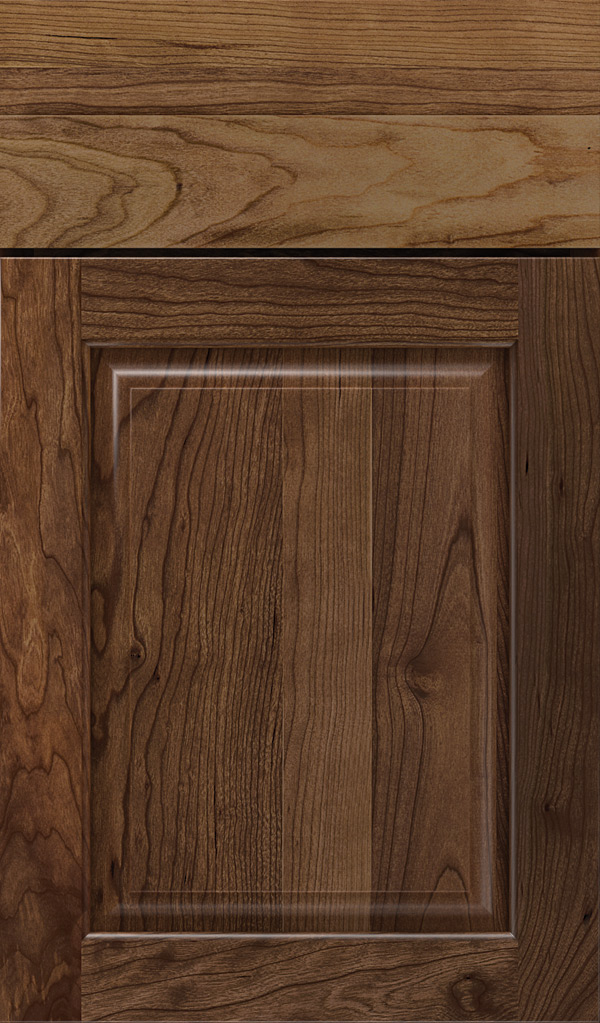 Cherry Door Stained With American Walnut Stain Wood - Doors by Decora