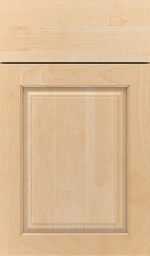 Plaza Maple raised panel cabinet door in Natural