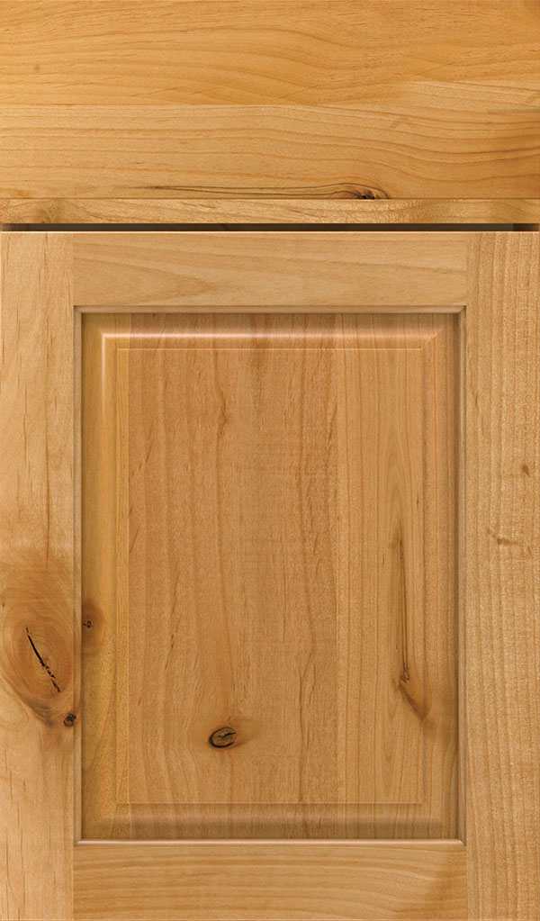 Plaza Rustic Alder raised panel cabinet door in Natural