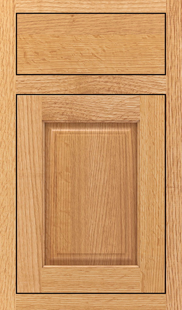 Plaza Quartersawn Oak Inset Cabinet Door in Natural