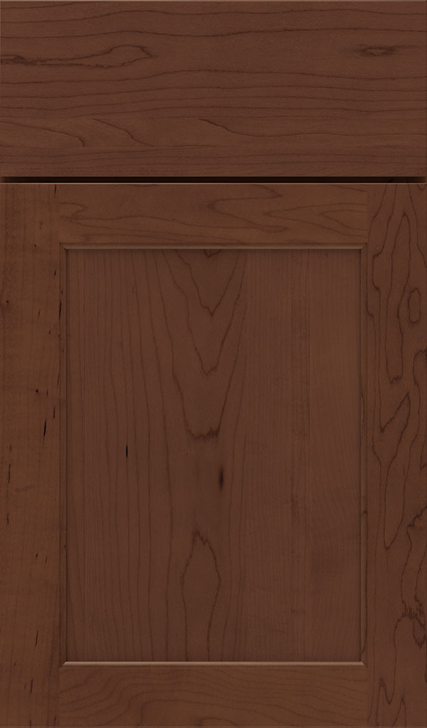 Prescott Maple Flat Panel Cabinet Door in Sepia