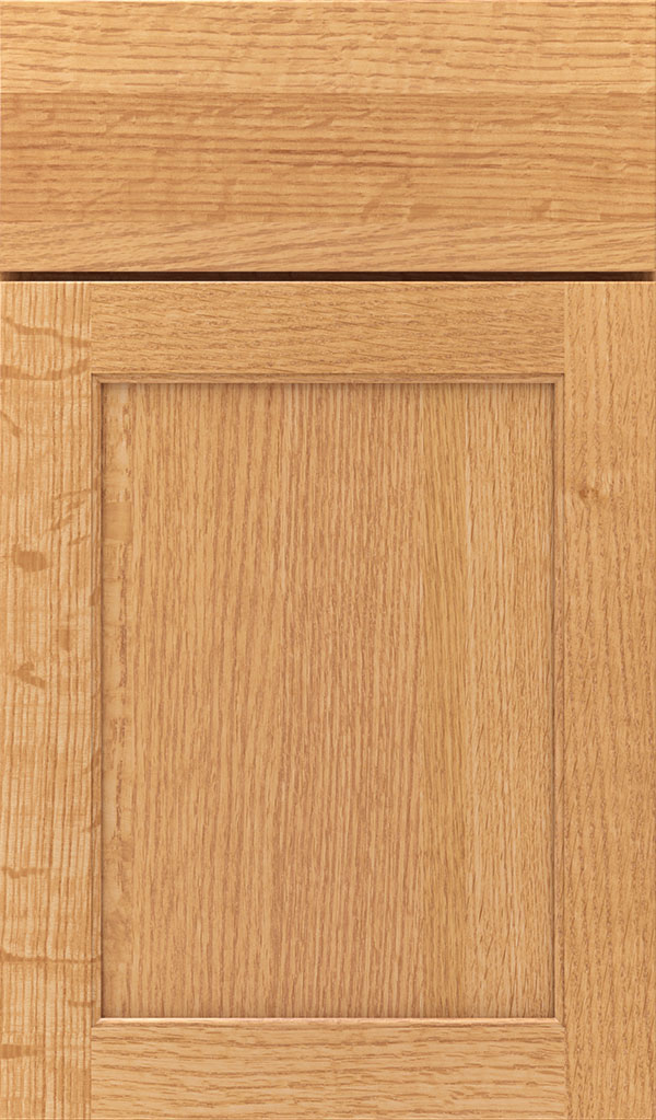 Prescott Quartersawn Oak Flat Panel Cabinet Door in Natural