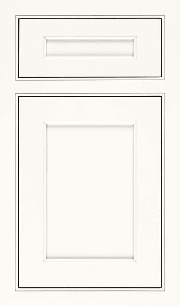 Prescott 5 Piece Maple Beaded Inset Cabinet Door in White