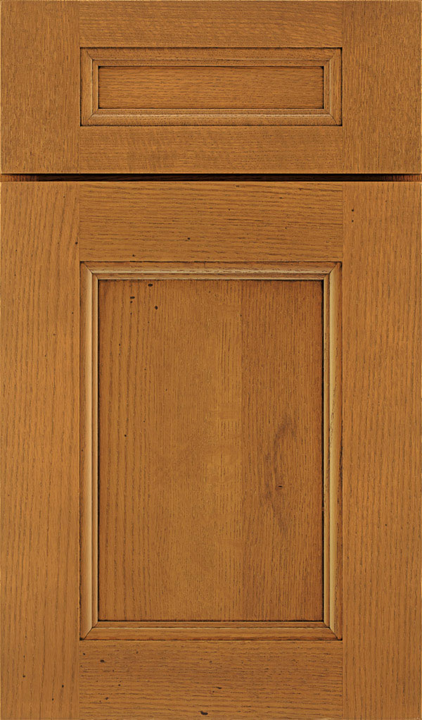Roslyn 5 Piece Quartersawn Oak Shaker Style Cabinet Door in Pheasant