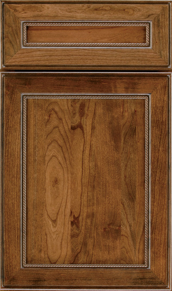Savannah 5 Piece Cherry Flat Panel Cabinet Door in Mink
