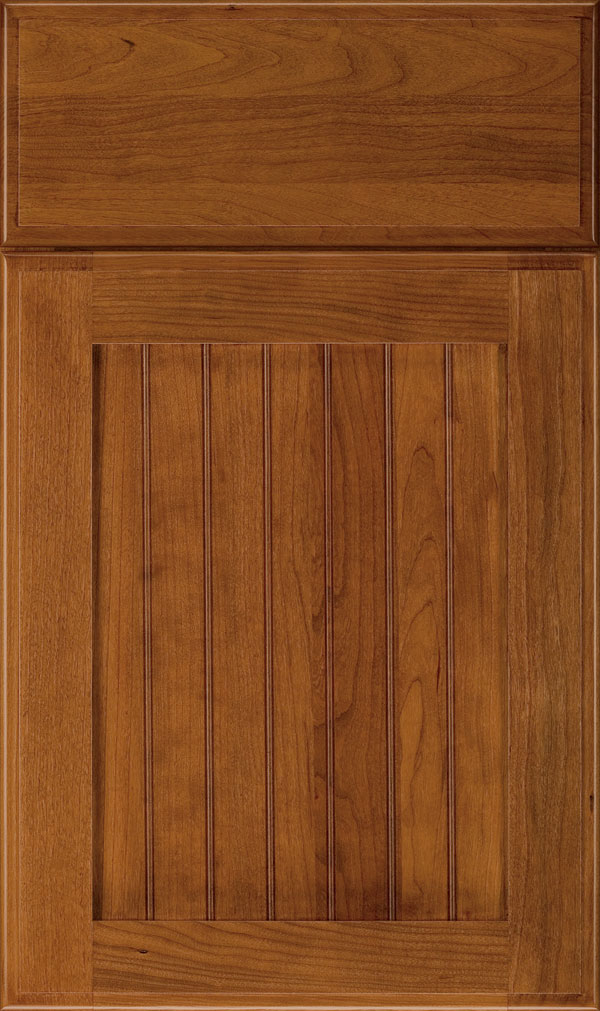 Simsbury Cherry Beadboard Cabinet Door in Pheasant