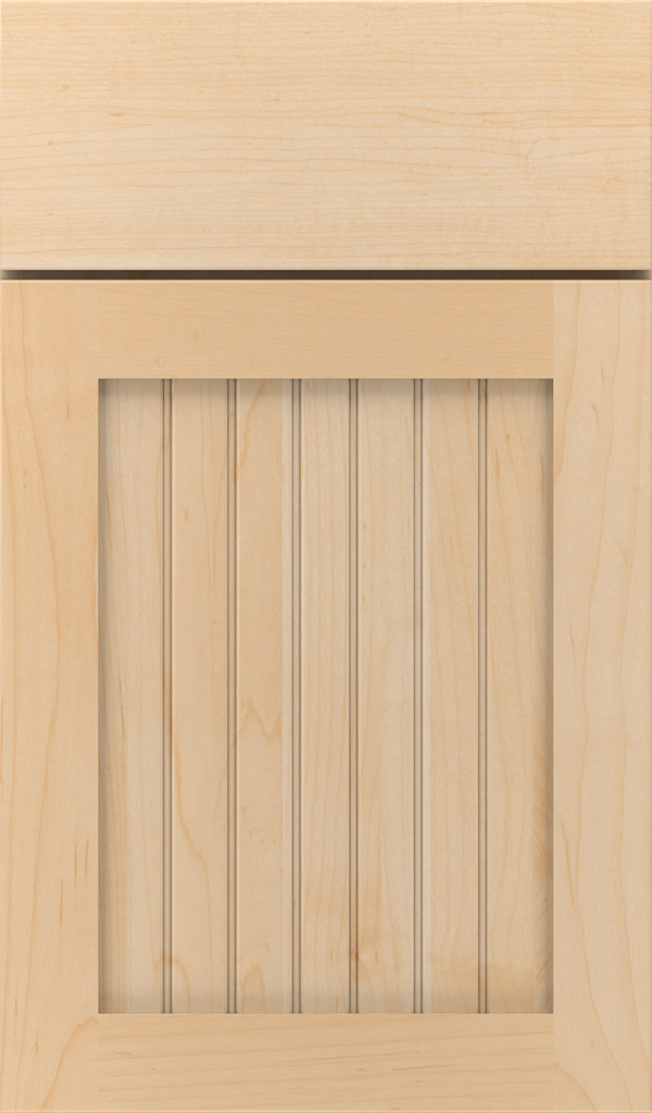 Simsbury Maple Beadboard Cabinet Door in Natural