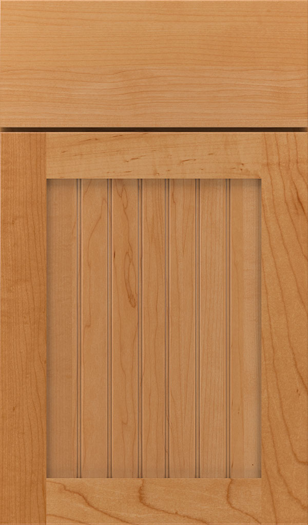 Simsbury Maple Beadboard Cabinet Door in Wheatfiled