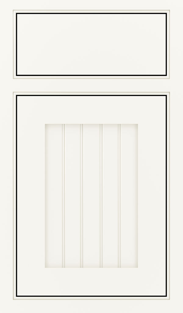 Simsbury Maple Beaded Inset Cabinet Door in White