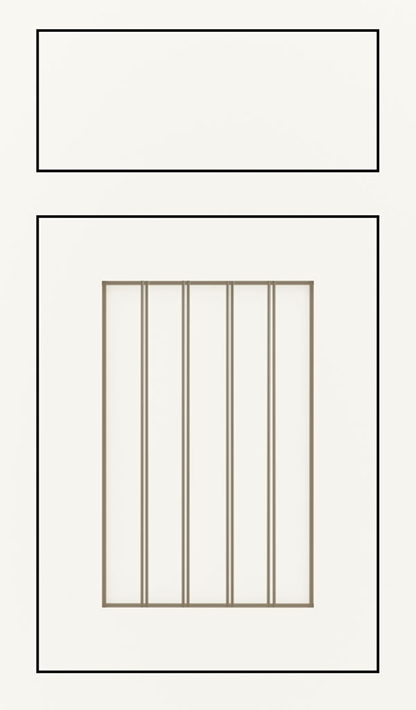 Simsbury Maple Inset Cabinet Door in White Twilight