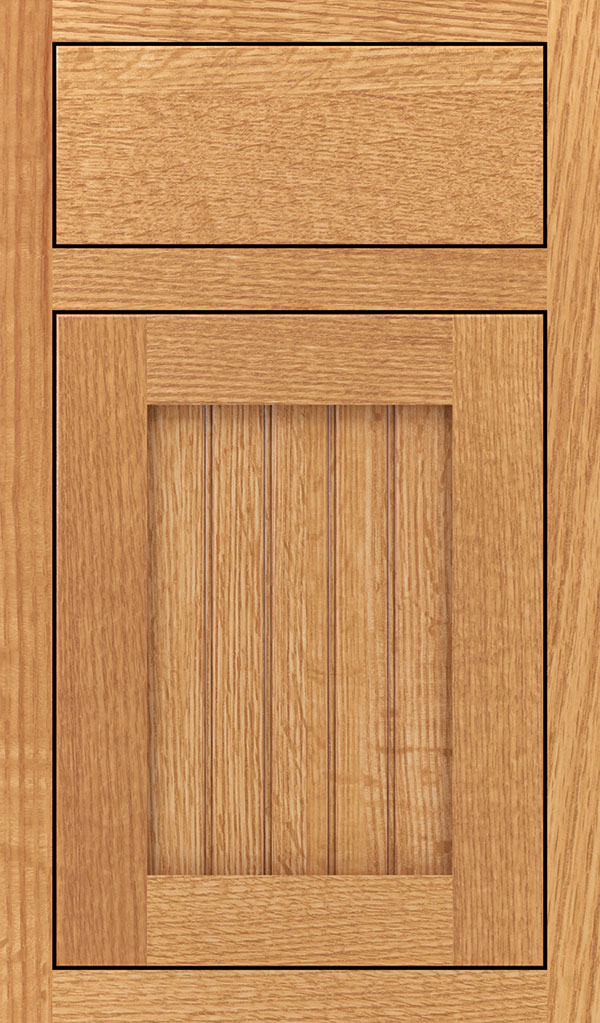 Simsbury Quartersawn Oak Inset Cabinet Door in Natural
