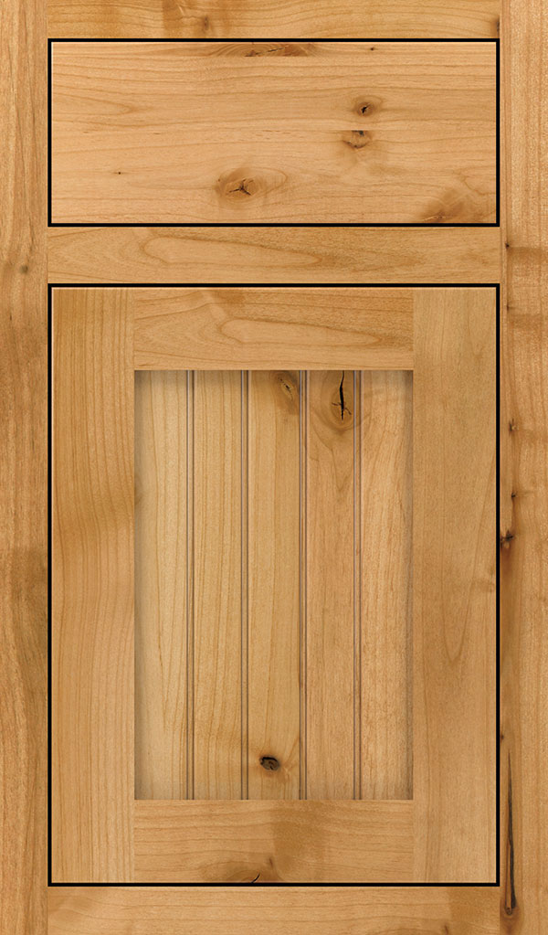 Simsbury Rustic Alder Inset Cabinet Door in Natural