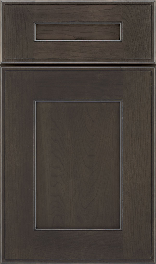 Sloan 5 Piece Cherry Recessed Panel Cabinet Door in Shadow