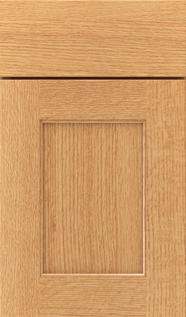 Sloan Quartersawn Oak Recessed Panel Cabinet Door in Natural