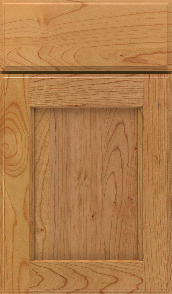 Treyburn Cherry recessed panel cabinet door in Natural