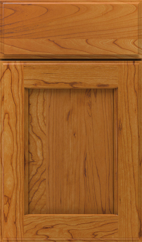 Treyburn Cherry recessed panel cabinet door in Wheatfield