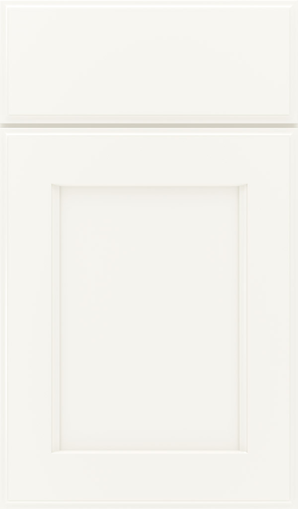 Treyburn Maple recessed panel cabinet door in White