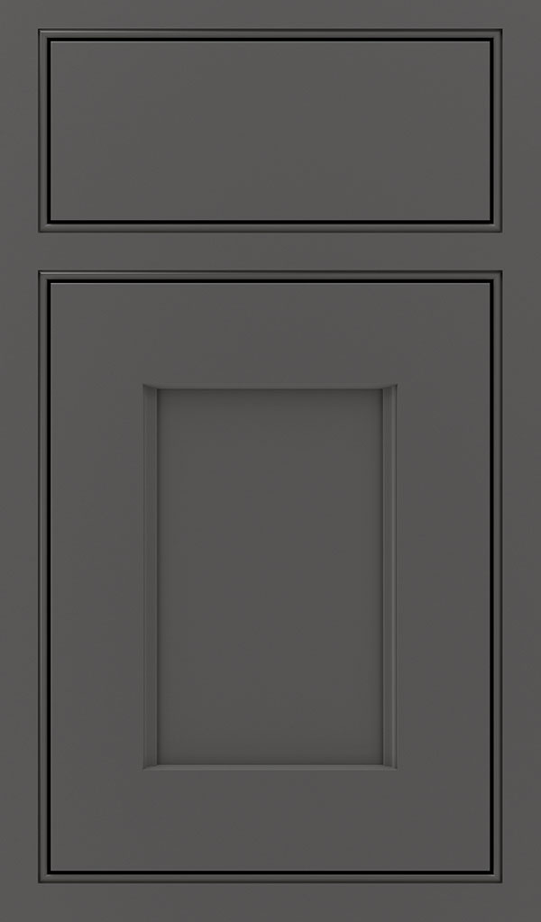 Treyburn Maple Beaded Inset Cabinet Door in Peppercorn