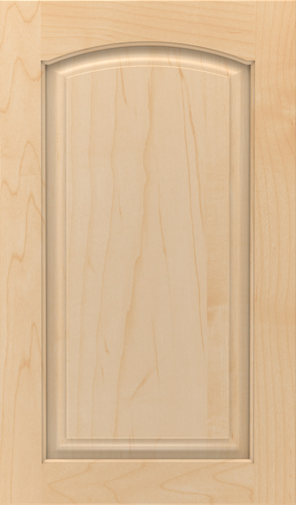 Verona Maple Arched Raised Panel Cabinet Door in Natural