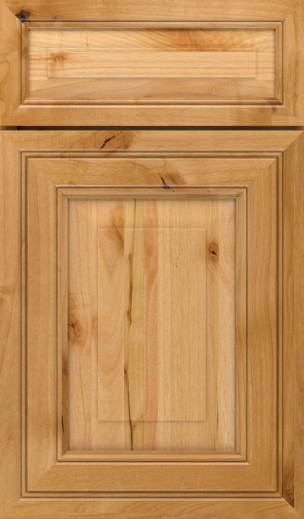 Willshire 5 Piece Rustic Alder Raised Panel Cabinet Door in Natural