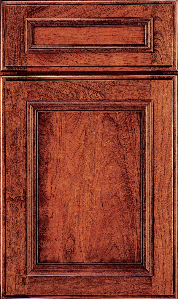Yardley 5 Piece Cherry Raised Panel Cabinet Door in Arlington Espresso