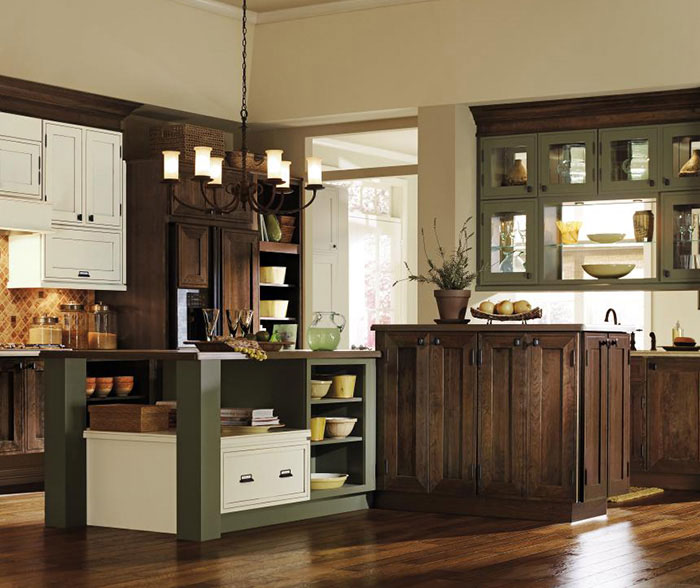 Rustic kitchen cabinets by Decora Cabinetry