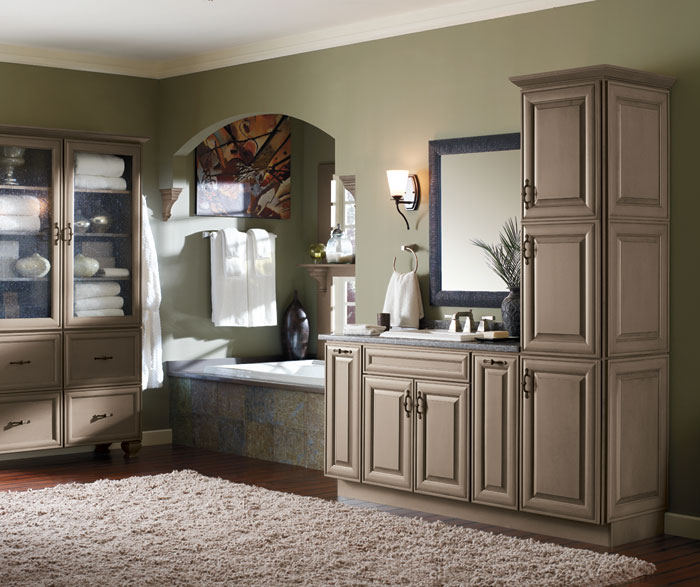 Casual Bathroom Storage Cabinets - Decora Cabinetry