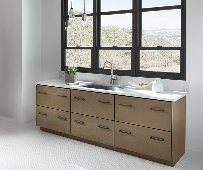 Contemporary Maple Bathroom Cabinets