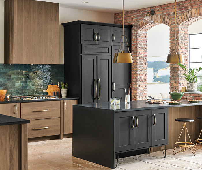 Pantry Cabinets with Labeled Drawers - Transitional - Kitchen