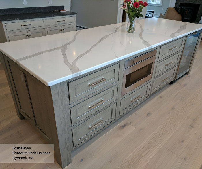 Gray Kitchen with Inset Cabinets