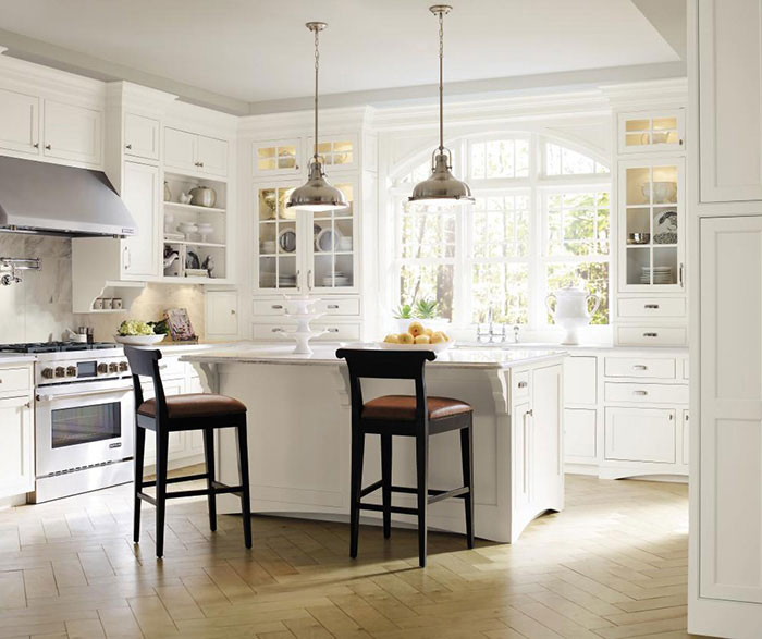 White Inset Kitchen Cabinets Decora, Cabinets To Ceiling In Small Kitchen