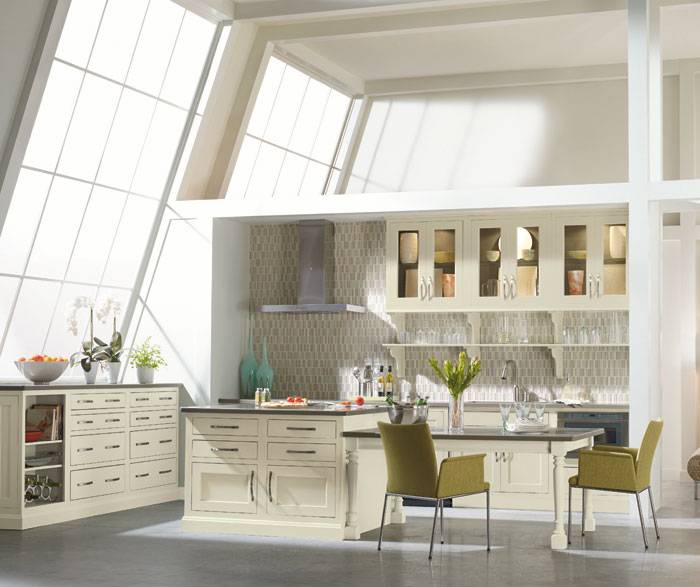Contemporary kitchen with inset cabinets by Decora Cabinetry