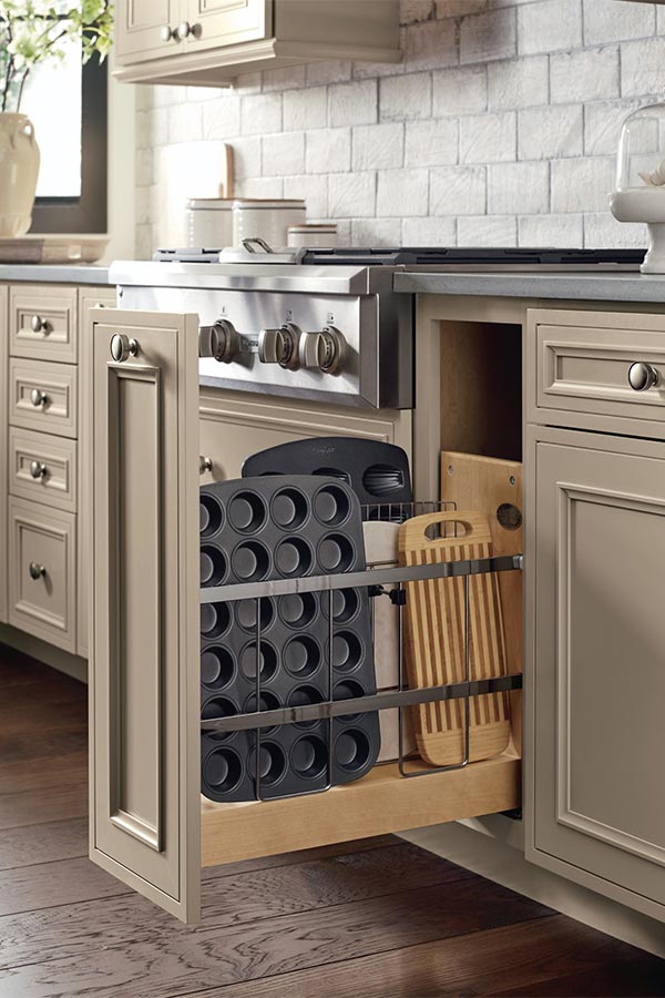Base Tray Divider Pantry Pullout Cabinet