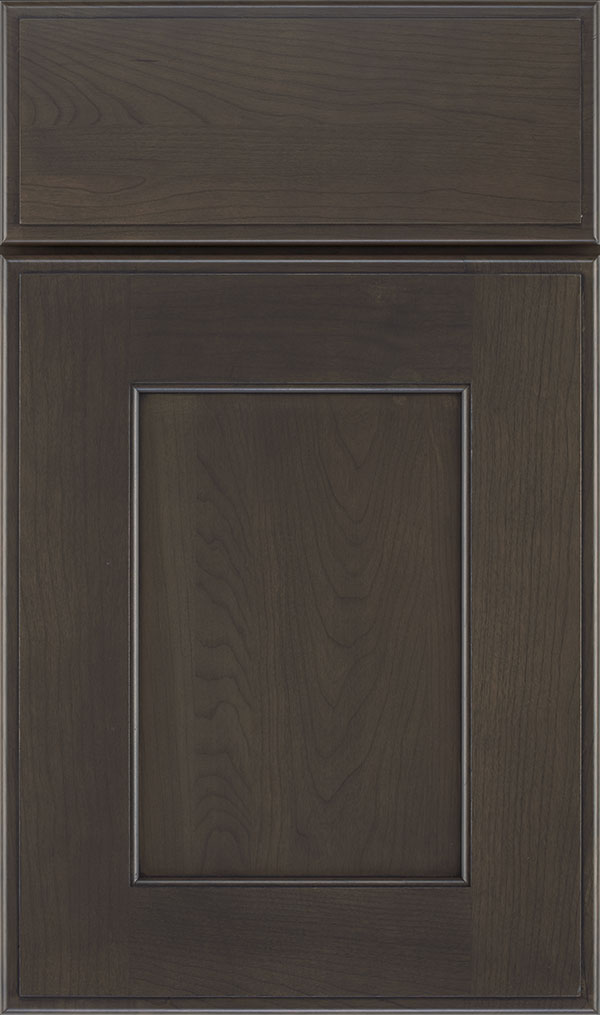 Sloan Cherry Recessed Panel Cabinet Door in Shadow