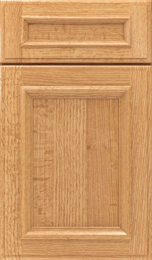 Yardley 5 Piece Quartersawn Oak Raised Panel Cabinet Door in Natural