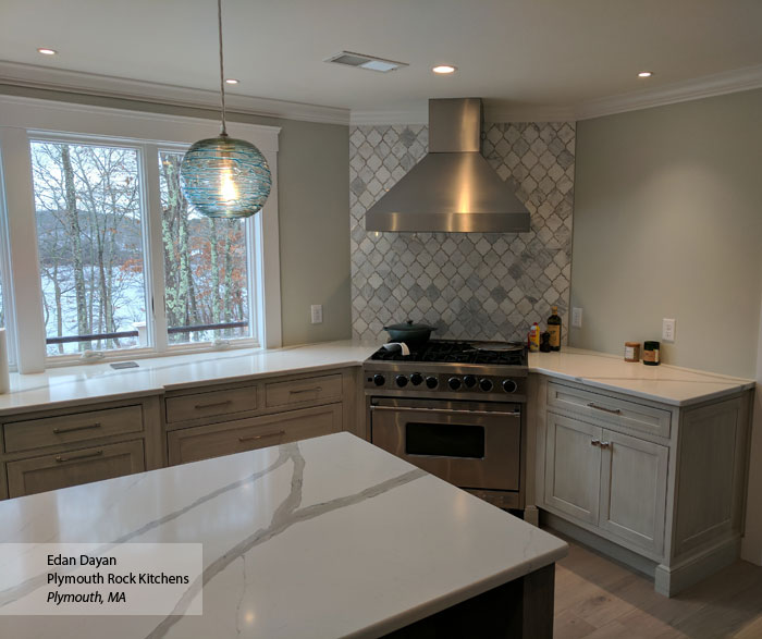 Gray Kitchen with Inset Cabinets