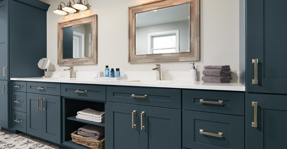 Casual Bathroom Storage Cabinets - Decora Cabinetry